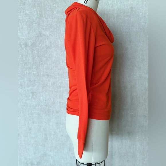 Michael Kors Vibrant Orange Cowl Neck top , T-shirt, Sweater Size M - Picture 6 of 16